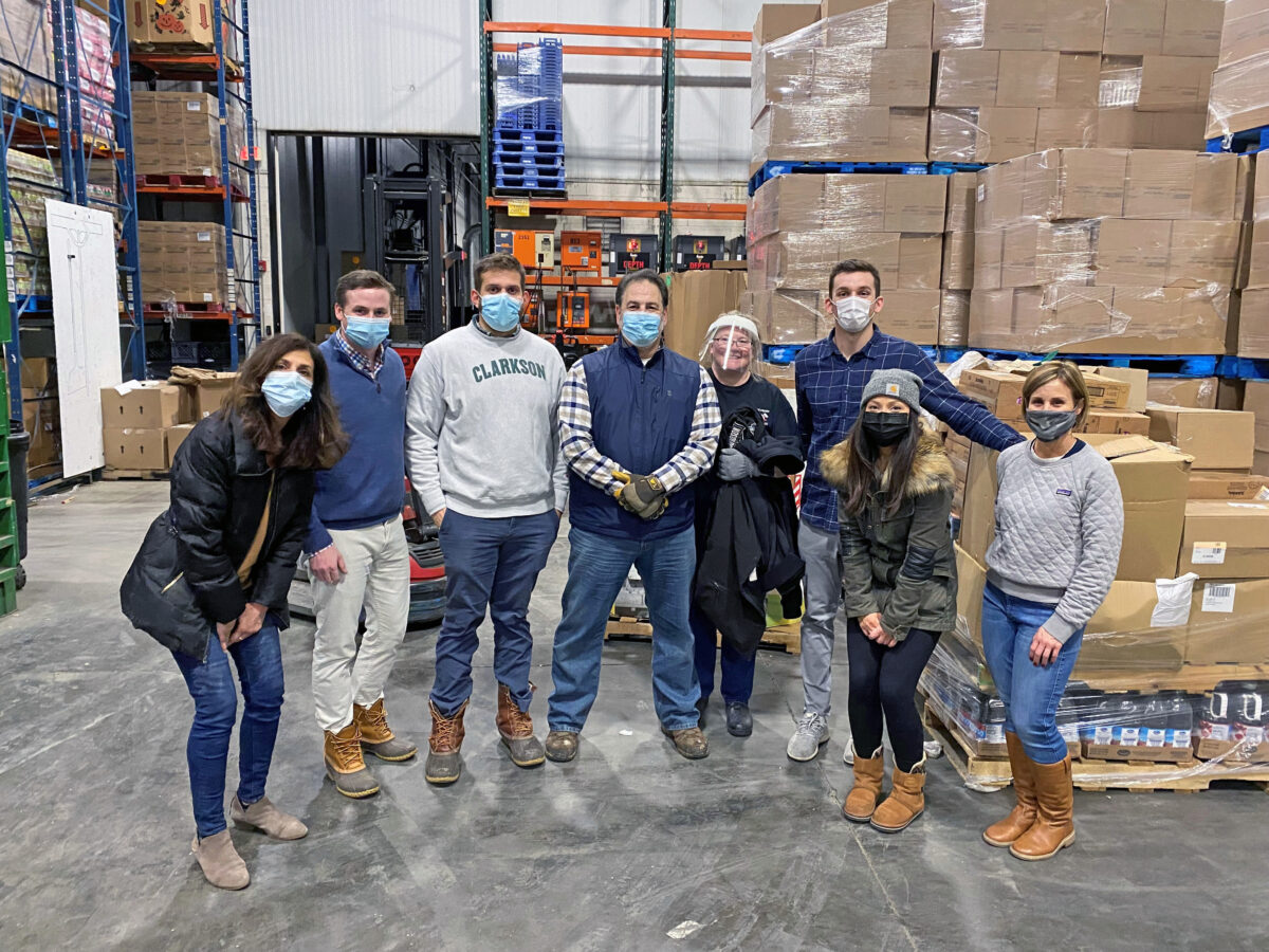 First Columbia’s “Sunshine Club” Spent an Evening Sorting and Packing Food for Families in Need